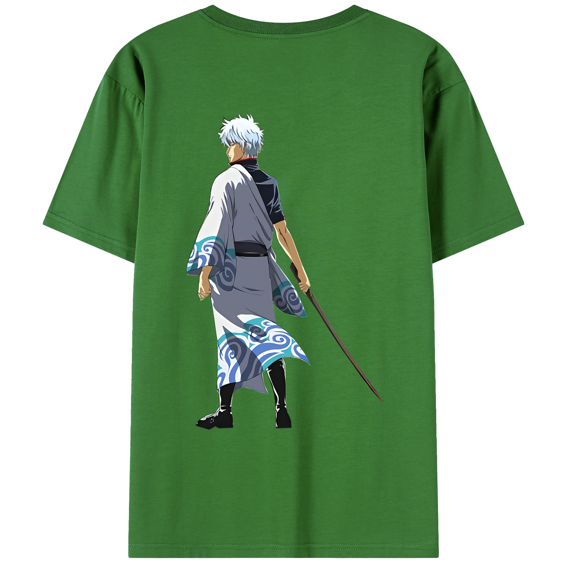 （画像用） ぎんたま 坂田銀時（さかたぎんとき） 神楽 志村新八（しむら しんぱち） GINTAMA Sakata Gintoki Kagura Shimura Shinpachi レディース半袖Tシャツ(バックプリント)